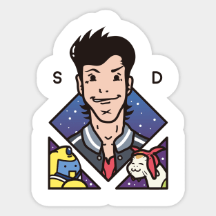 Dandy and Friends- Space Dandy Sticker